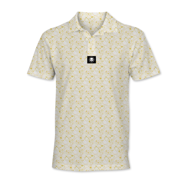 Lemon Blossom Golf Men's Golf Polo Shirt - Standout Performance Quick-Dry Golf Polo Shirts for Men