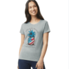 Hooligan Brand Pineapple T-Shirt Gray Real