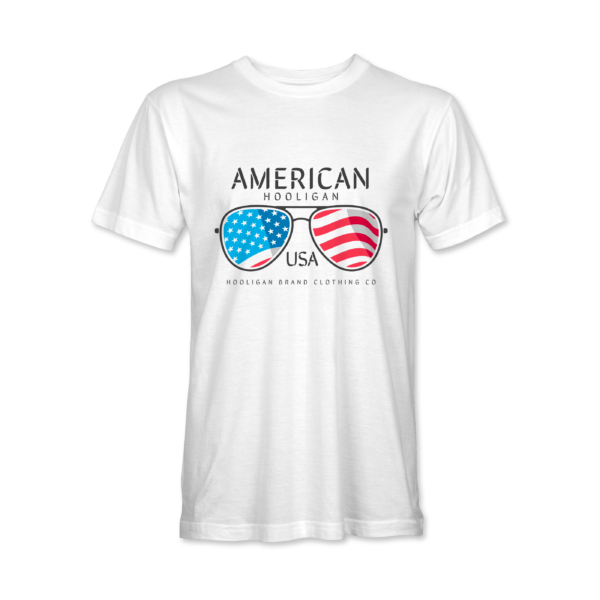 American Hooligan The Eyes of Freedom Graphic T-Shirt 100% cotton Men - Image 5