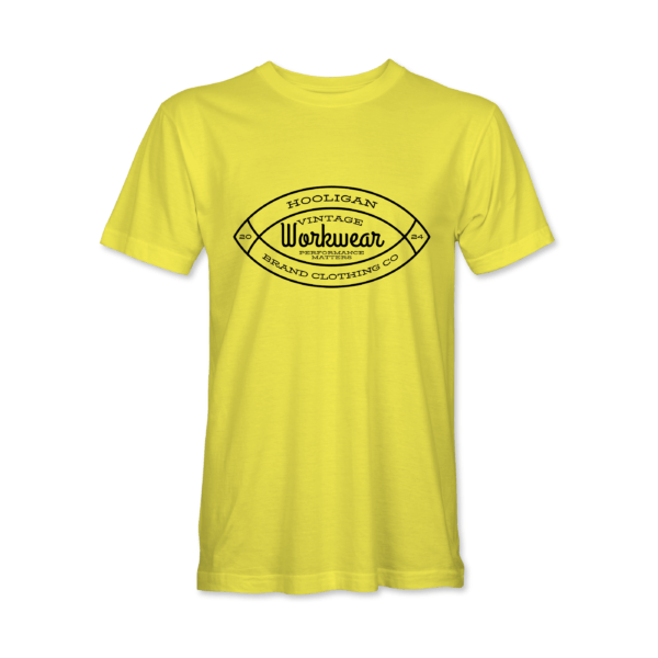 Hooligan Workwear Vintage Football Graphic T-Shirt Men - Image 3