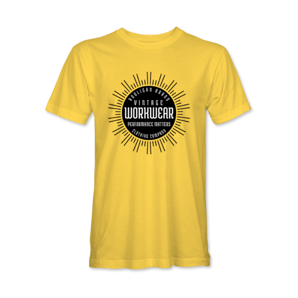 Hooligan Workwear Vintage Star Graphic T-Shirt Men - Image 4
